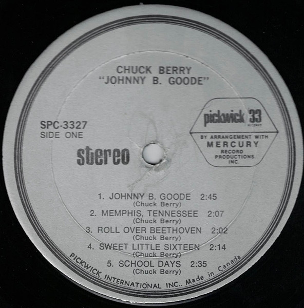 Chuck Berry - Johnny B. Goode | Pickwick/33 Records (SPC-3327) - 3