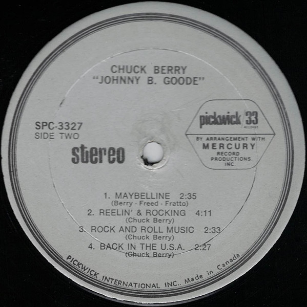 Chuck Berry - Johnny B. Goode | Pickwick/33 Records (SPC-3327) - 4