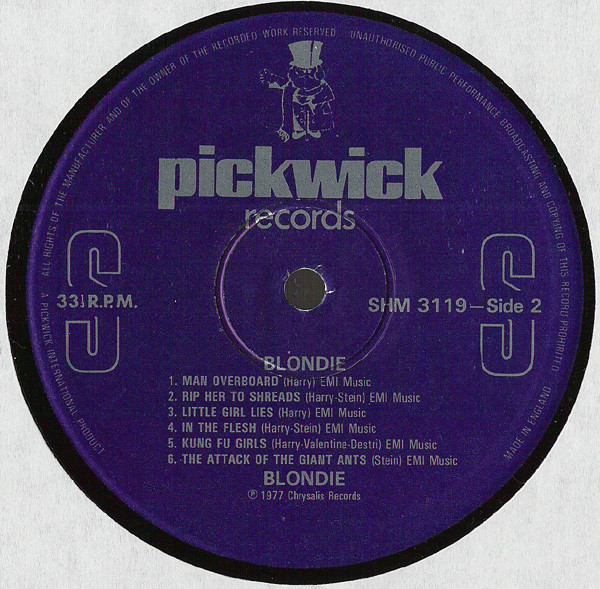 Blondie - Blondie | Pickwick Records (SHM 3119) - 4