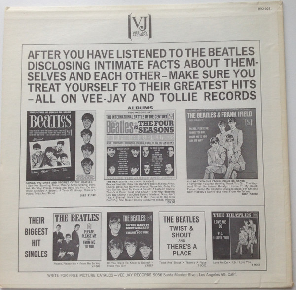 The Beatles - Hear The Beatles Tell All | Vee Jay Records (PRO-202) - 2