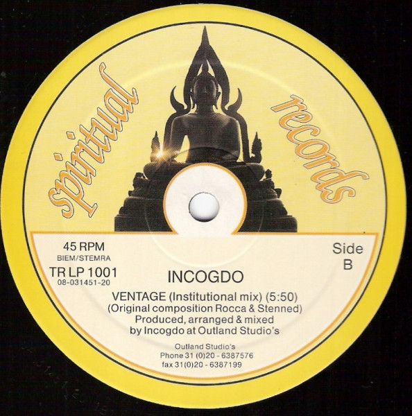 Incogdo - Simply Just A Ventage | Spiritual Records (TR LP 1001) - 2 Incogdo - Simply Just A Ventage | Spiritual Records (TR LP 1001) - 2