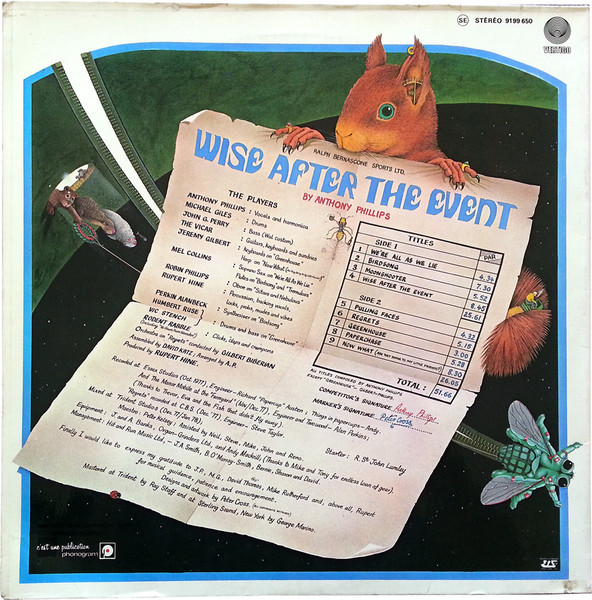 Anthony Phillips - Wise After The Event | Vertigo (9199 650) - 4