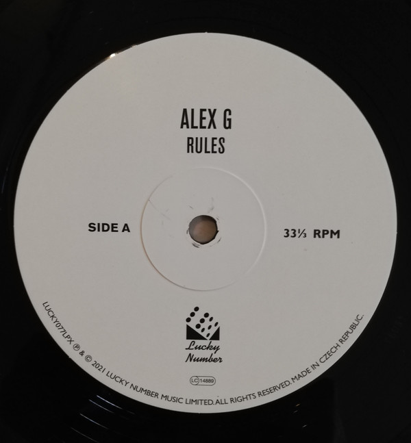 Alex G - Rules | Lucky Number (LUCKY077LPX) - 2