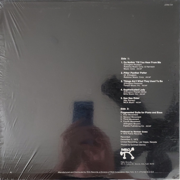 Duke Ellington And Ray Brown - This One's For Blanton | Pablo Records (2310-721) - 2