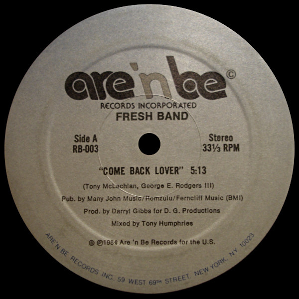 Fresh Band - Come Back Lover | Are 'n Be Records (RB-003)