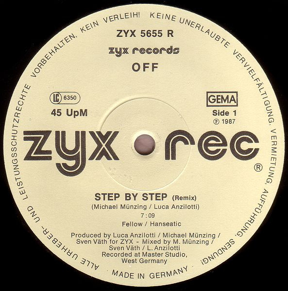 Off - Step By Step (Remix) | ZYX Records (ZYX 5655 R) - 3