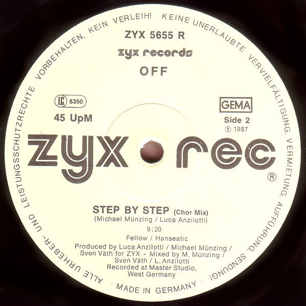 Off - Step By Step (Remix) | ZYX Records (ZYX 5655 R) - 4