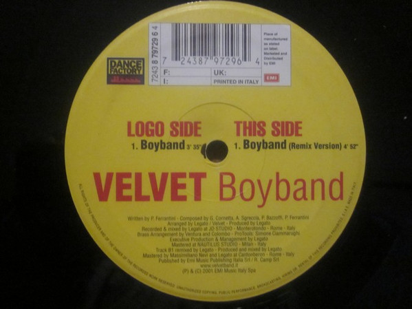 Velvet - Boyband | Dance Factory (8 79729 6)
