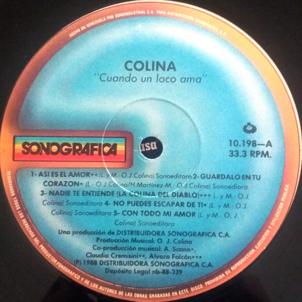 Oscar De Jesús Colina - Cuando Un Loco Ama | Sonografica (10.198) - 3 Oscar De Jesús Colina - Cuando Un Loco Ama | Sonografica (10.198) - 3