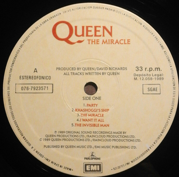 Queen - The Miracle | Parlophone (076 792357 1) - 3