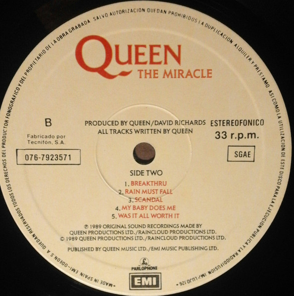 Queen - The Miracle | Parlophone (076 792357 1) - 4