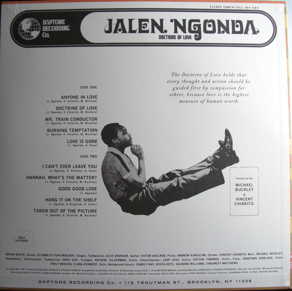 Jalen N'Gonda - Doctrine Of Love | Daptone Records (DAP-084) - 2 Jalen N'Gonda - Doctrine Of Love | Daptone Records (DAP-084) - 2