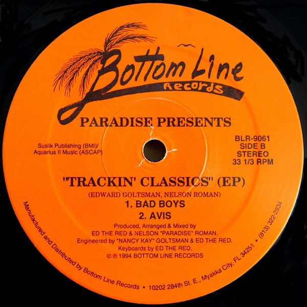 Nelson "Paradise" Roman - Trackin' Classics (EP) | Bottom Line Records (BLR-9061) - 2