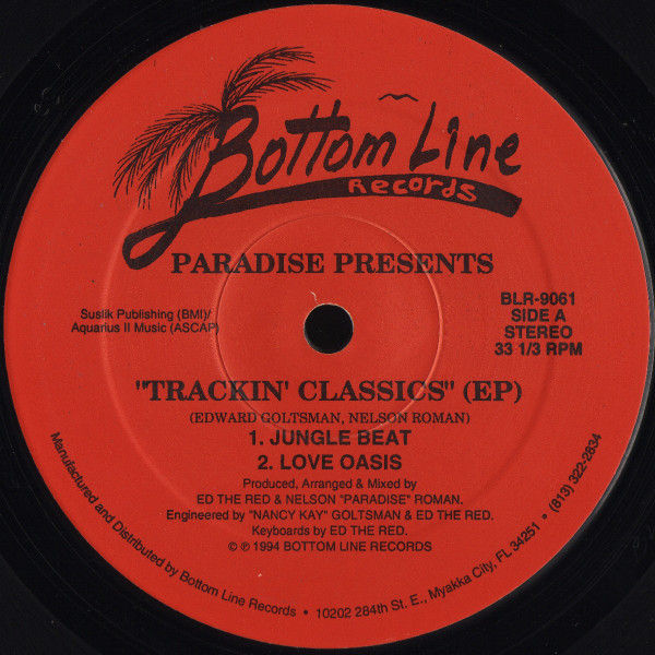 Nelson "Paradise" Roman - Trackin' Classics (EP) | Bottom Line Records (BLR-9061)