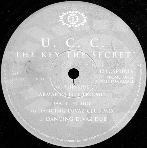 U.C.C. - The Key, The Secret | Pulse-8 Records (12 LOSE 109DJ)