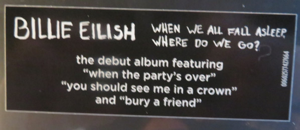 Billie Eilish - When We All Fall Asleep, Where Do We Go? | Darkroom (00602577427664) - 2