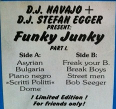 D.J. Navajo  &  DJ Stefan Egger - Funky Junky Part I | Not On Label (GL-412-142)