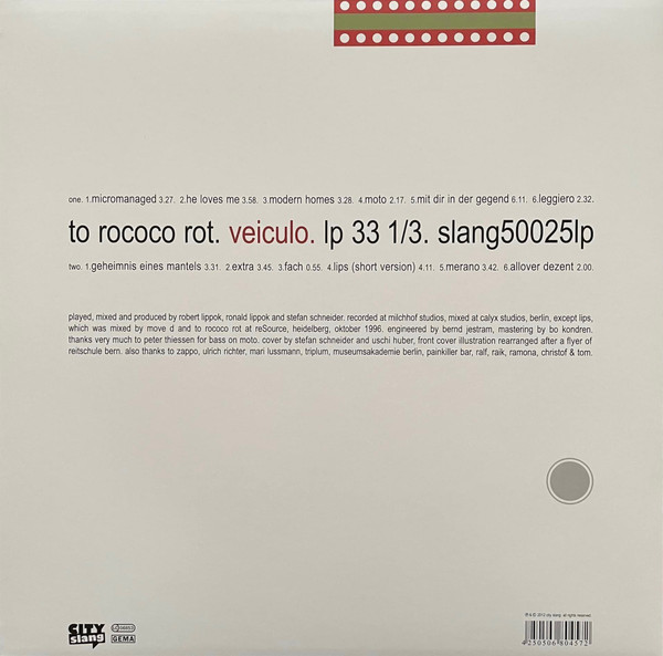 To Rococo Rot - Veiculo | City Slang (slang50025lp)