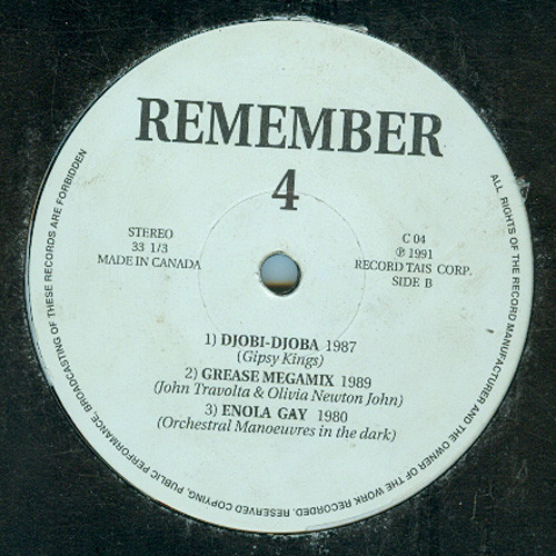 Various - Remember 4 | Records Tais Corporation (C 04) - 2 Various - Remember 4 | Records Tais Corporation (C 04) - 2
