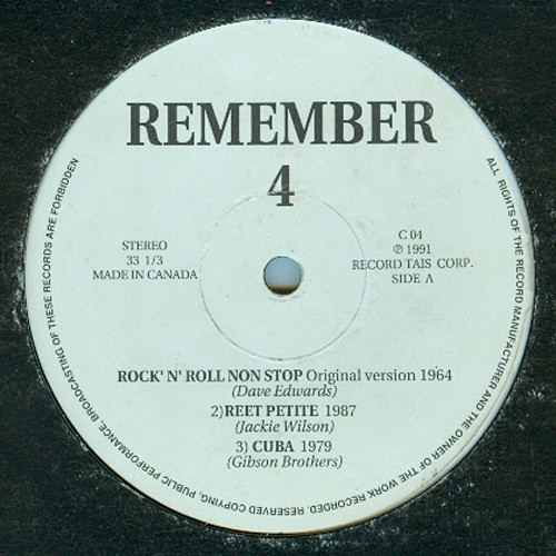 Various - Remember 4 | Records Tais Corporation (C 04) - main Various - Remember 4 | Records Tais Corporation (C 04) - main