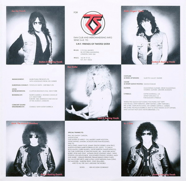 Twisted Sister - You Can't Stop Rock 'N' Roll | Atlantic (78-0074-1) - 5 Twisted Sister - You Can't Stop Rock 'N' Roll | Atlantic (78-0074-1) - 5