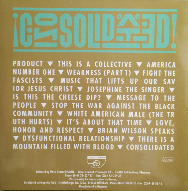 Consolidated - The Myth Of Rock | Zoth Ommog (ZOT LP2) - 2