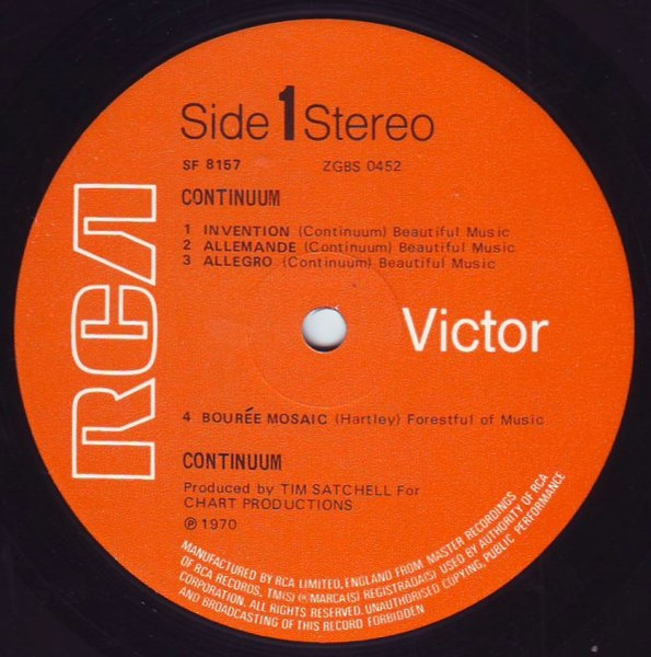 Continuum - Continuum | RCA Victor (SF 8157) - 3