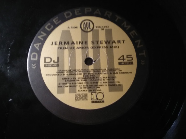 Jermaine Stewart - Tren De Amor | 10 Records (TENX292 DJ) - 2