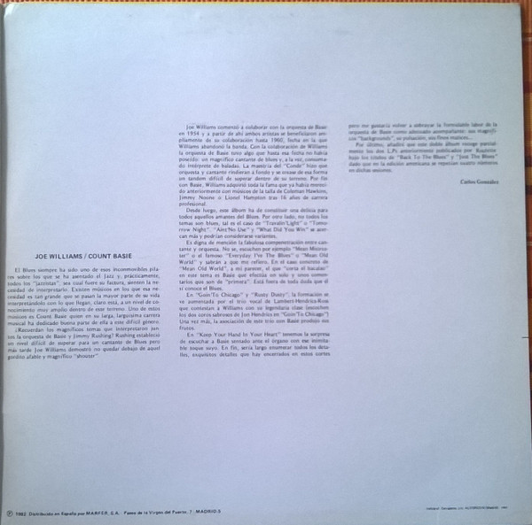 Count Basie - Joe Williams - Echoes Of An Era | Roulette (ALBUM RE. 38 S.) - 3 Count Basie - Joe Williams - Echoes Of An Era | Roulette (ALBUM RE. 38 S.) - 3