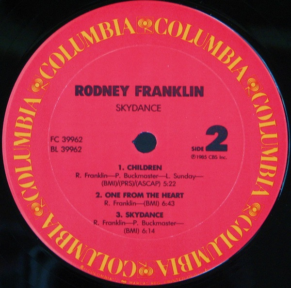 Rodney Franklin - Skydance | Columbia (FC 39962) - 4