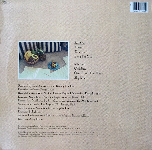 Rodney Franklin - Skydance | Columbia (FC 39962) - 2