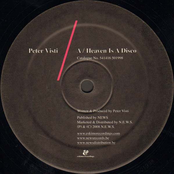 Peter Visti - Heaven Is A Disco / Fighting James | Eskimo Recordings (541416 501998) - main Peter Visti - Heaven Is A Disco / Fighting James | Eskimo Recordings (541416 501998) - main