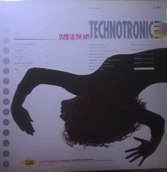 Technotronic - Pump Up The Jam | Max Music (LP-385) - 2