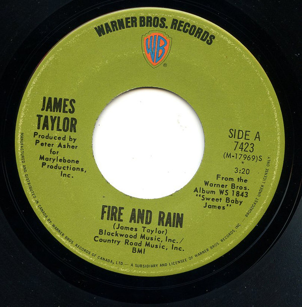 James Taylor - Fire And Rain | Warner Bros. Records (7423)
