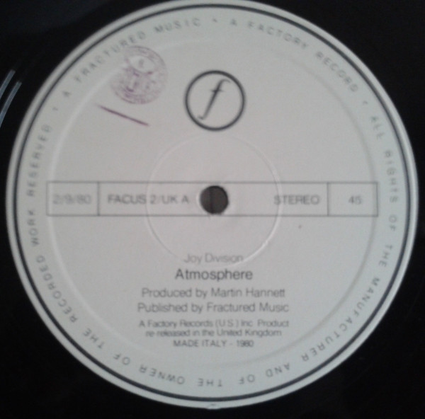 Joy Division - Atmosphere | Factory (FACUS 2/UK) - 2