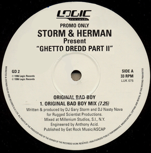 Storm & Herman - Ghetto Dredd Part II | Logic Records (LUK 075)