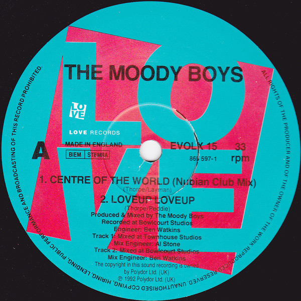 The Moody Boys - Centre Of The World | Love Records (EVOLX 15) - 2