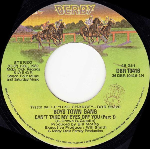 Boys Town Gang - Can't Take My Eyes Off Of You | Derby (DBR 10416) - 3