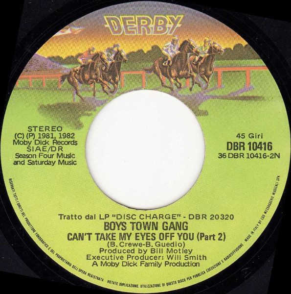 Boys Town Gang - Can't Take My Eyes Off Of You | Derby (DBR 10416) - 4