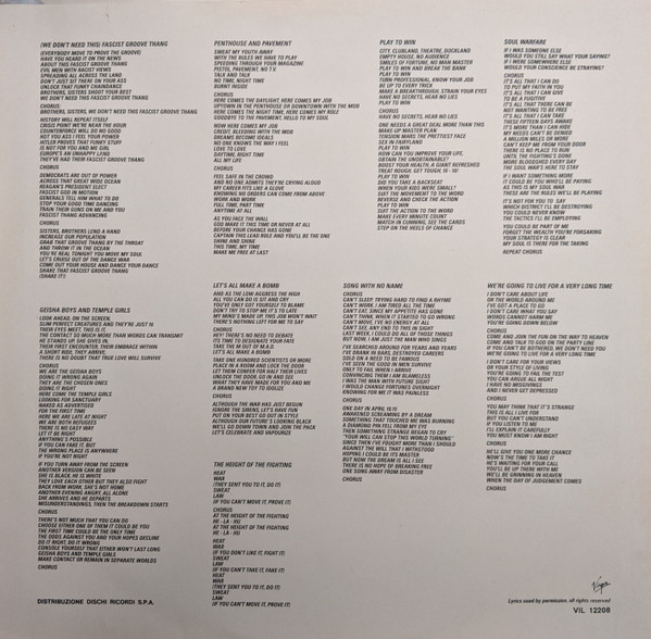 Heaven 17 - Penthouse And Pavement | Virgin (VIL 12208) - 3