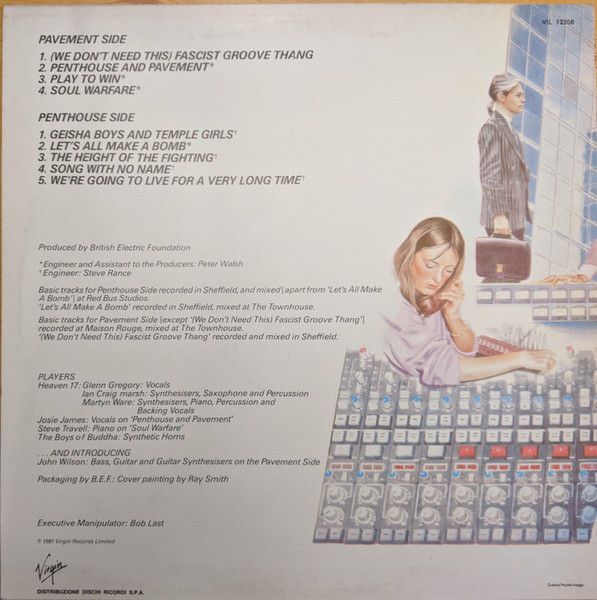 Heaven 17 - Penthouse And Pavement | Virgin (VIL 12208) - 2