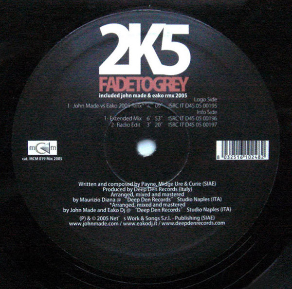 2K5 - Fade To Grey | M.C.M. (MCM 019) - 2