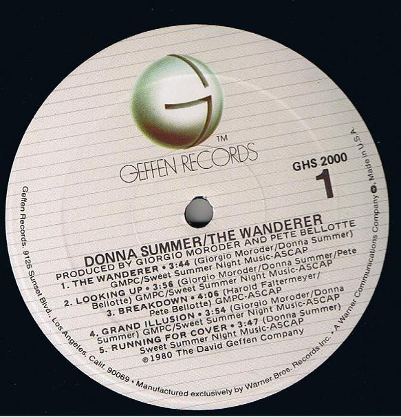 Donna Summer - The Wanderer | Geffen Records (GHS 2000) - 5