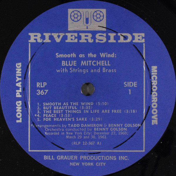 The Blue Mitchell Orchestra - Smooth As The Wind | Riverside Records (RLP 367) - 3 The Blue Mitchell Orchestra - Smooth As The Wind | Riverside Records (RLP 367) - 3