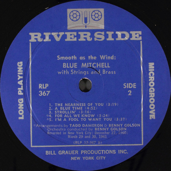 The Blue Mitchell Orchestra - Smooth As The Wind | Riverside Records (RLP 367) - 4 The Blue Mitchell Orchestra - Smooth As The Wind | Riverside Records (RLP 367) - 4