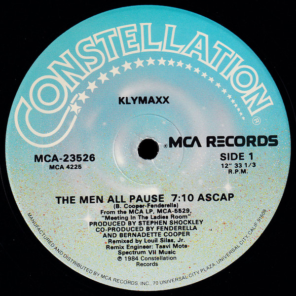 Klymaxx - The Men All Pause | Constellation (MCA-23526) - 3