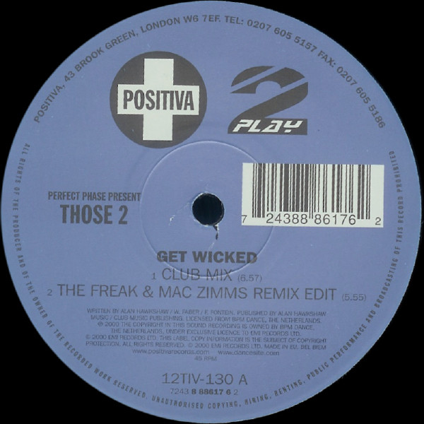Perfect Phase Present Those 2 - Get Wicked | Positiva (12TIV-130) - 3