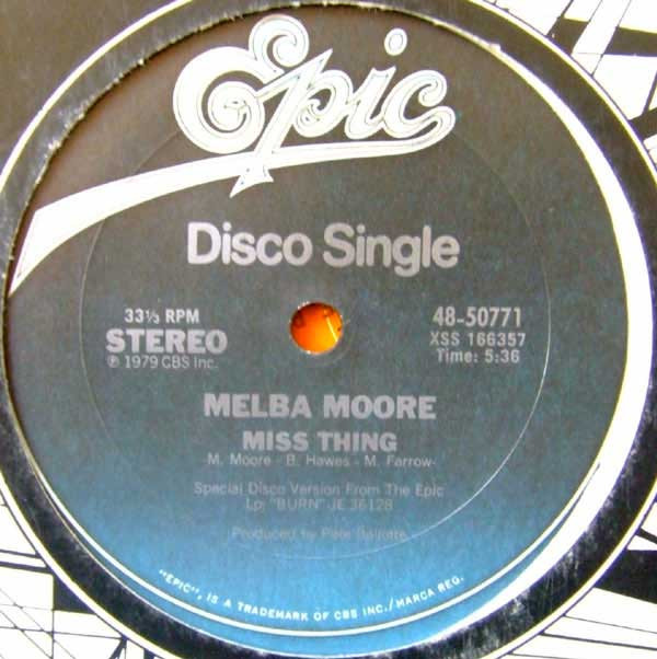 Melba Moore - Miss Thing / Need Love | Epic (48-50771)