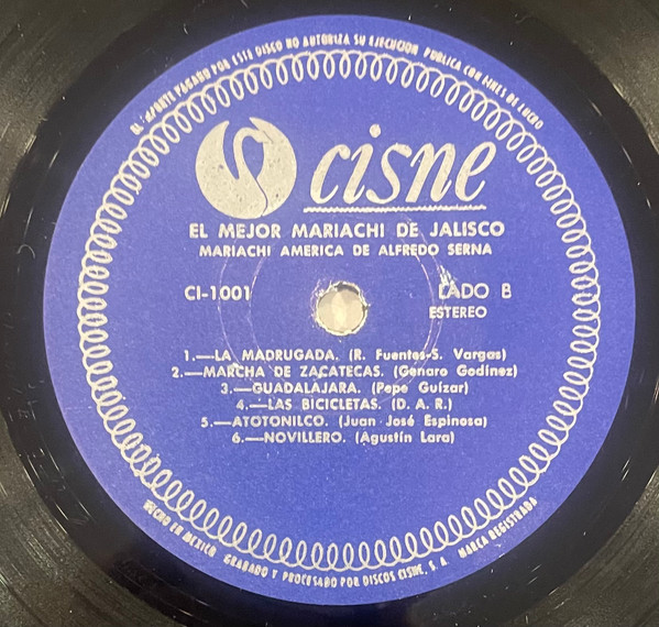 Mariachi América de Alfredo Serna - El Mejor Mariachi De Jalisco | Cisne (CI-1001) - 4 Mariachi América de Alfredo Serna - El Mejor Mariachi De Jalisco | Cisne (CI-1001) - 4