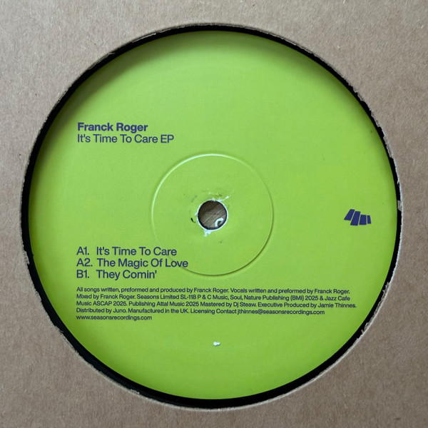 Franck Roger - It's Time To Care EP | Seasons Limited (SL-118) - main Franck Roger - It's Time To Care EP | Seasons Limited (SL-118) - main